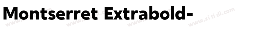 Montserret Extrabold字体转换